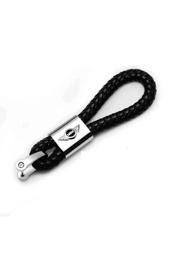 Mini Cooper Siyah Örme Deri Anahtarlık R53 R56 R60 F55 F56 F60 - 6
