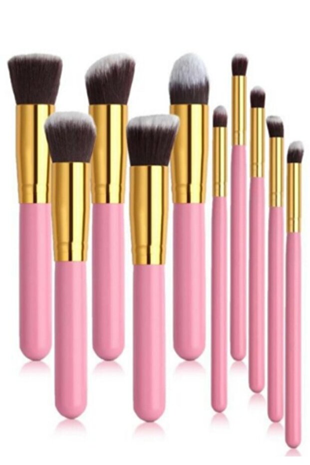 Izla Professional 10-Piece Pink Makeup Brush Set