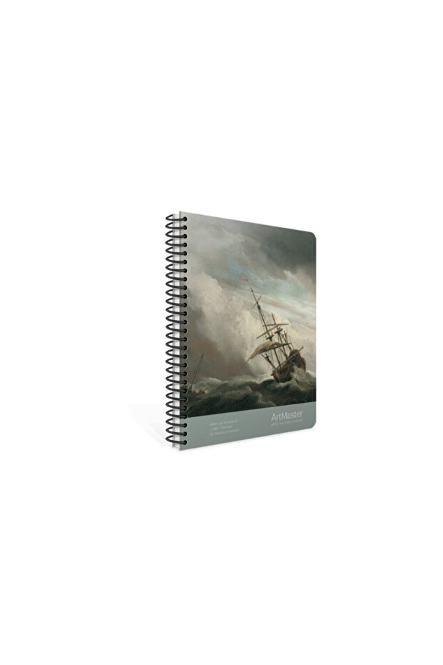 دفتر ملاحظات بغطاء من الورق المقوى الحلزوني من Art Master مقاس 19 × 26 سم، 100 ورقة مربعة (4 عبوات) 3661
