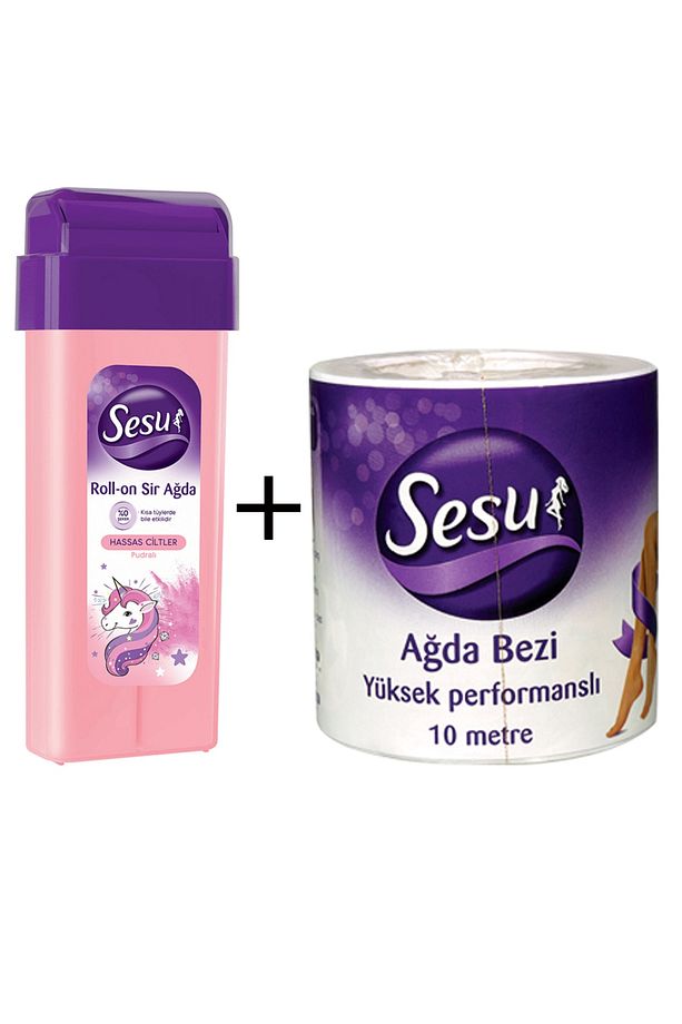 Hassas Ciltler Için Roll On Sir Ağda + 10 M Ağda Bezi - 1