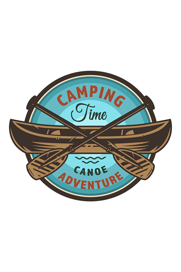 Off Road Camping Adventure Raft Kayak Sea Camping Sticker 10x8 cm
