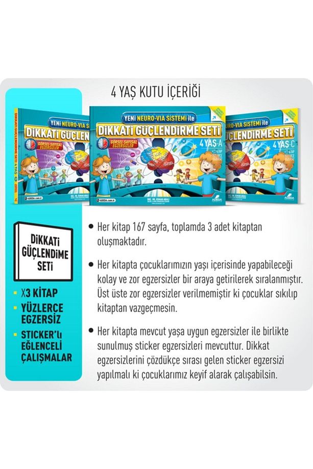 Adeda Dikkati Güçlendirme Seti 4 Yaş + Yazmayı Güçlendirme Seti - 6