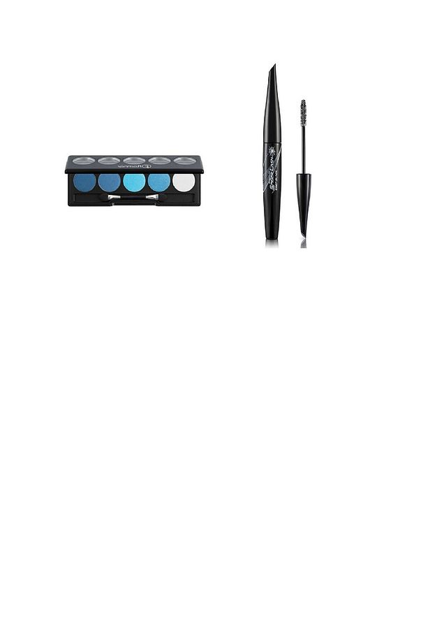 Far Paleti - Color Palette Eyeshadow Ocean Waves 02 + Spider Lash Deep Black Mascara - 1