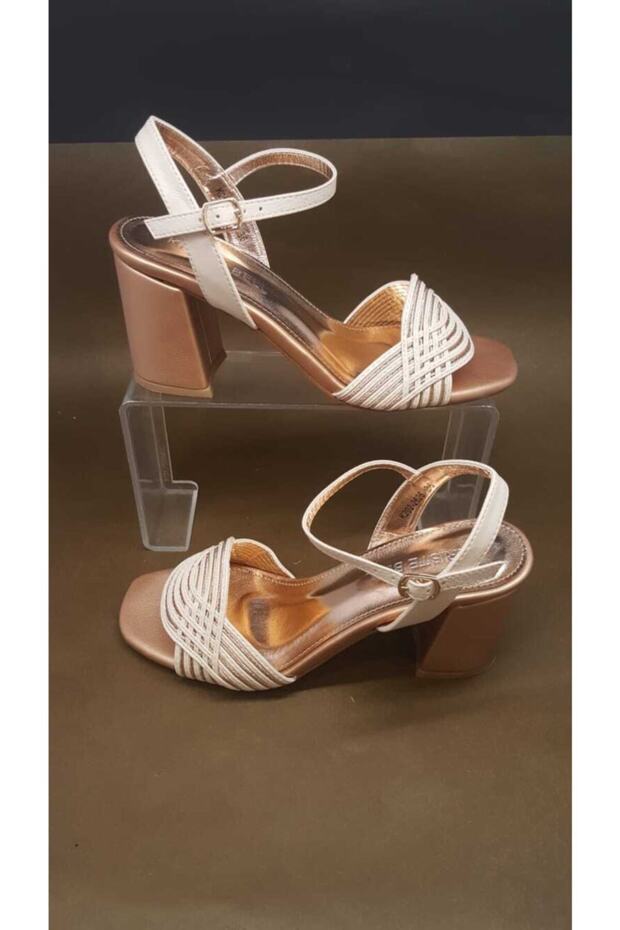 Kadın Bej Sandalet - 5