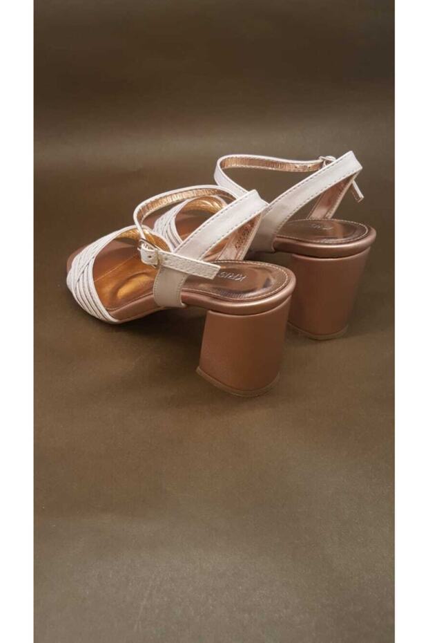 Kadın Bej Sandalet - 7