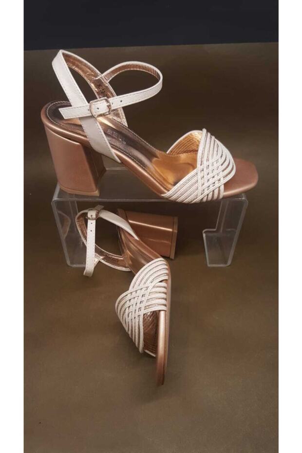 Kadın Bej Sandalet - 8