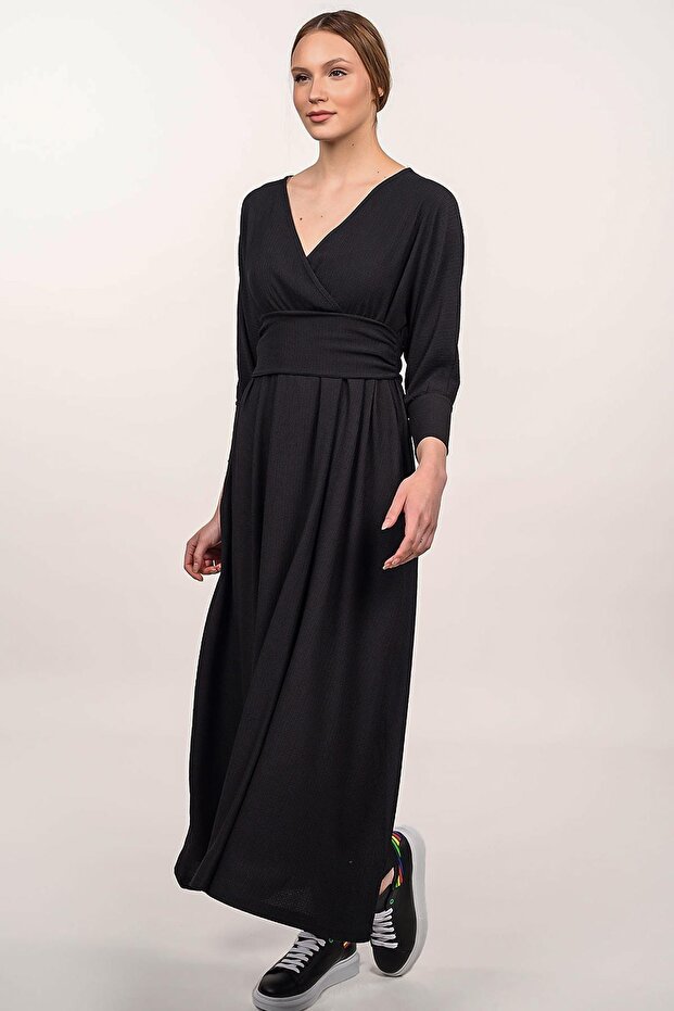 Çift Taraflı Cepli Elbise (b21-4010) - 5