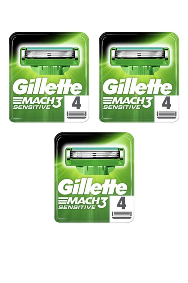 Mach3 Sensitive 4 Pack Replacement Razor * 3 Pieces - 1