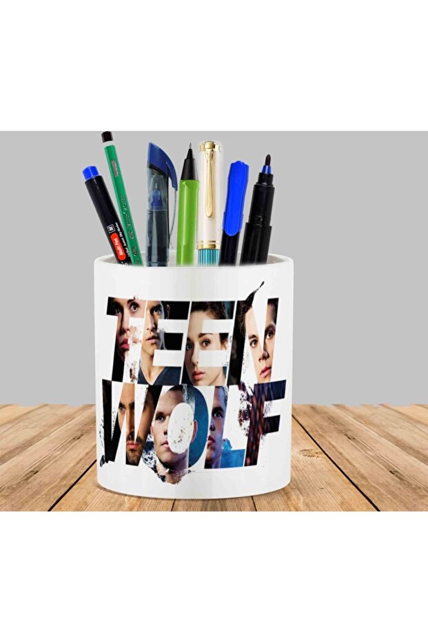 Teen Wolf Cactus Succulent Flower Pot Pen Holder