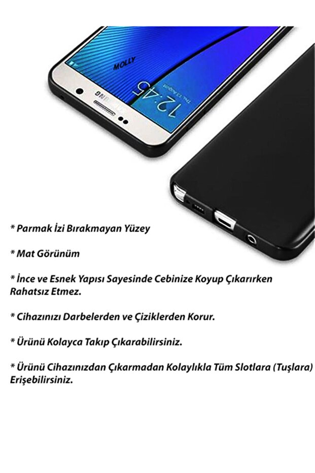 Galaxy Note 5 Uyumlu Rose Mat Silikon Kılıf - 2