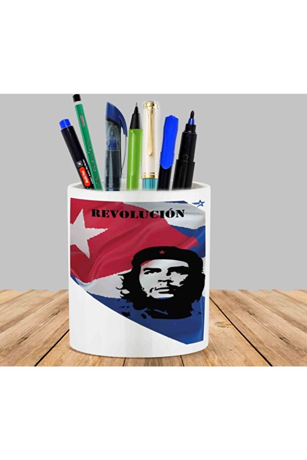 Cuban Che Guevara Cactus Succulent Flower Pot Pen Holder