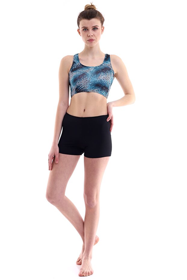 Kadın Şortlu Badili Bikini - 1