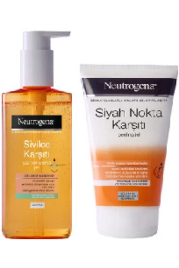 Sivilce Karşıtı Yüz Temizleme Jeli 200 ml Ve Siyah Nokta Karşıtı Peeling Jel 150 ml - 1