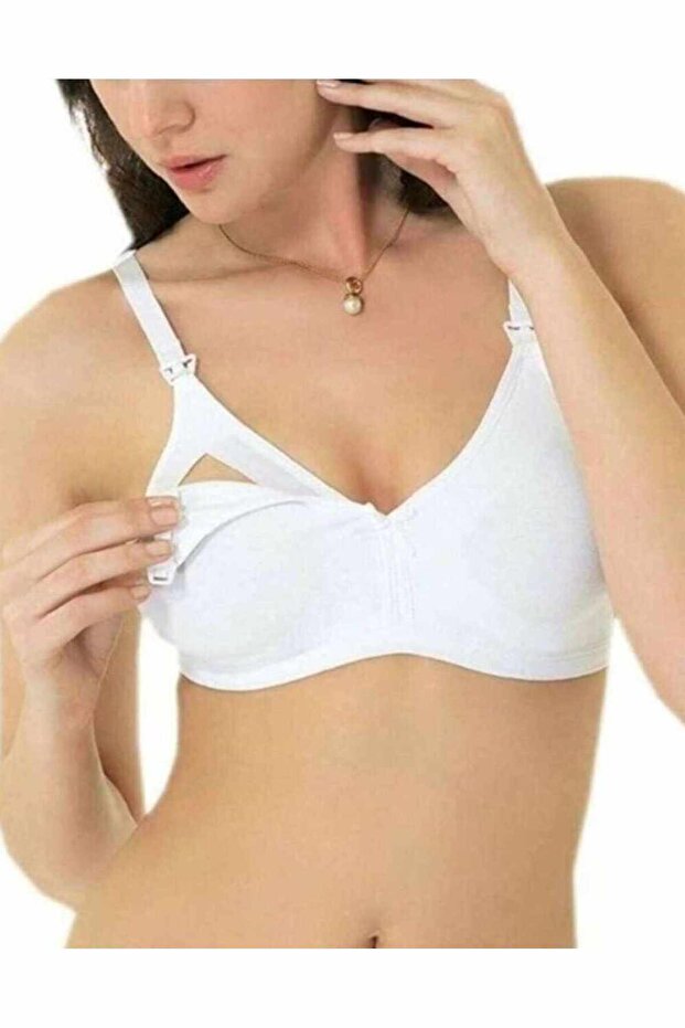 2236 حمالة صدر للرضاعة من القطن الممشط - 1