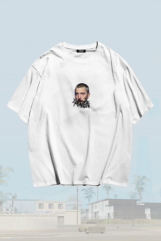 Slim Shady's Head Mini Printed Unisex Oversized t-shirt