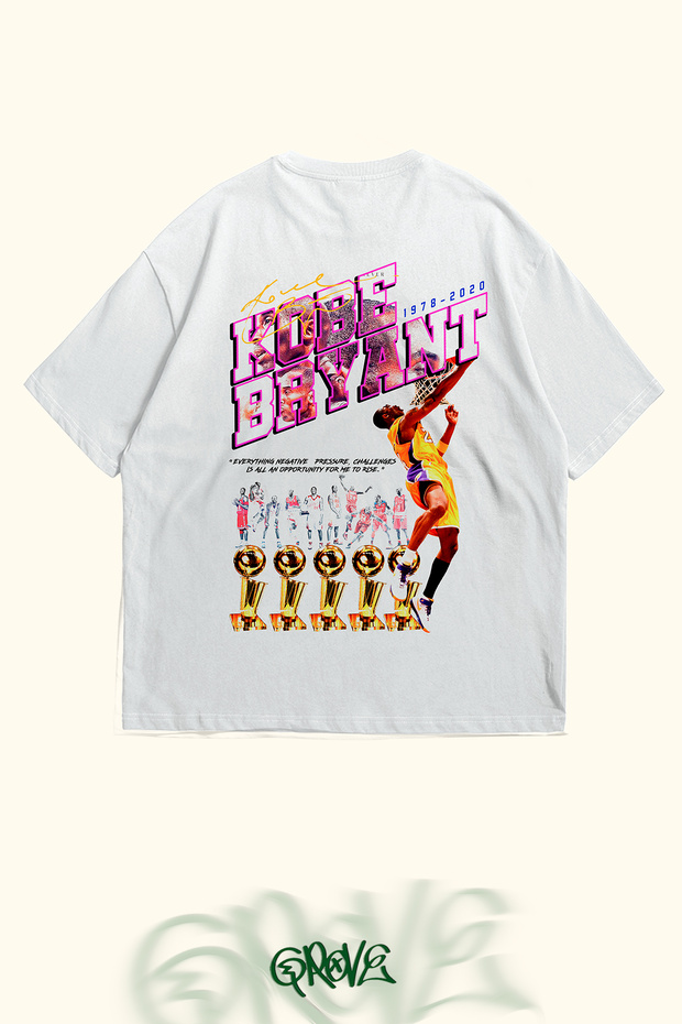 Kobe Black Mamba Front and Back Printed Unisex Oversize T-shirt