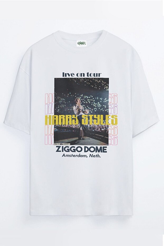 Harry Styles Concert Front and Back Printed Unisex Oversize T-shirt