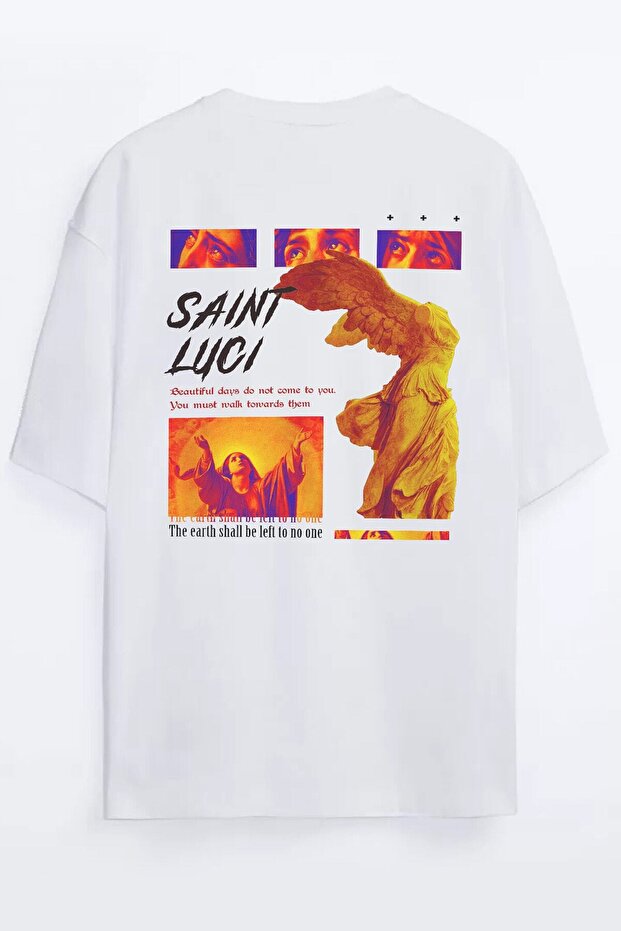 Saint Luci Sculpture Printed Unisex Oversize T-shirt