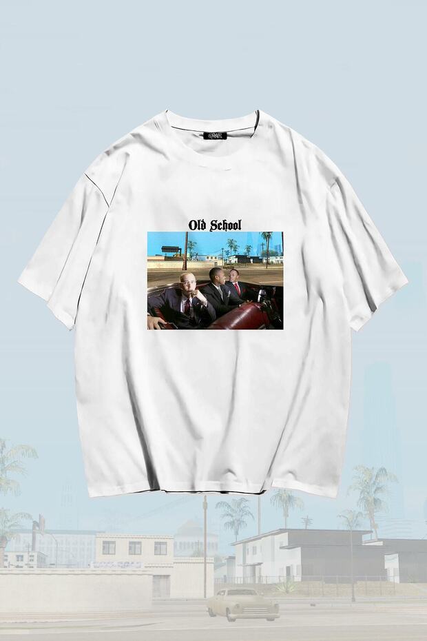 Eminem Old School Printed Unisex Oversize T-shirt