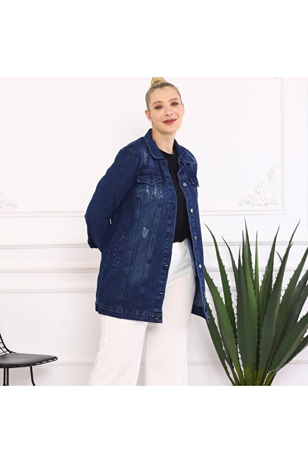 Long Denim Jacket - 4