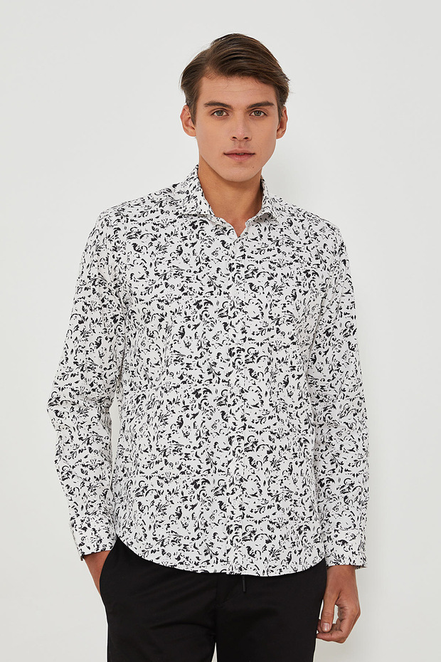 Slim Fit Basic Сорочка - 2