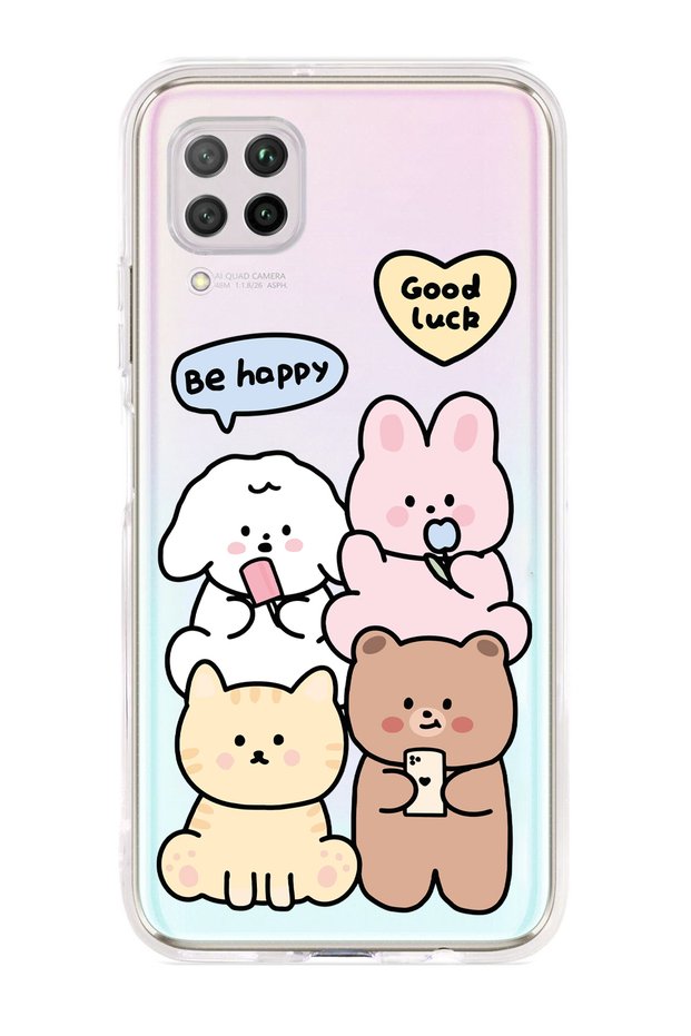 حافظة هاتف شفافة متوافقة مع هاتف Huawei P40 Lite