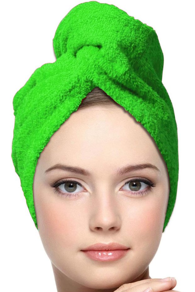 Welsoft Luxury Hair Drying Cap (Suyu Absorbs 10 Times More) Green Color