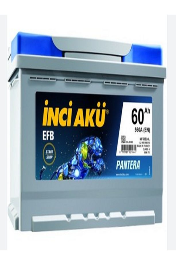 12v 60 Amper Efb (START-STOP) Inci Akü.!! Güncel - Yeni Üretim.!! - 1