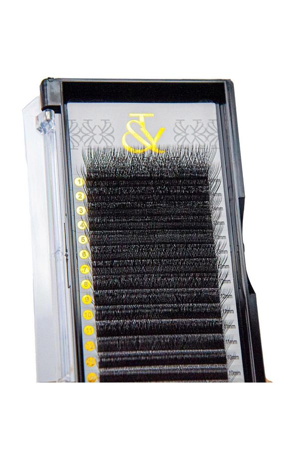 İpek Kirpik , W 6P L Kıvrım , 0.07 Kalınlık , Mix 8-15 mm , T&Y , 16 Sıra - 1