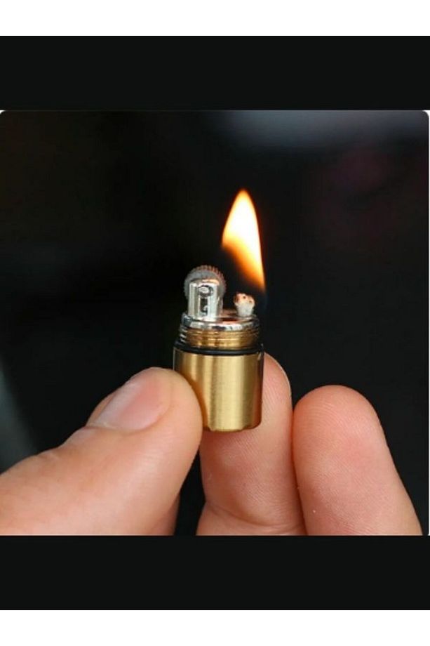 Ultra Mini Benzinli Çakmak Gold Renk Çakmak - 3