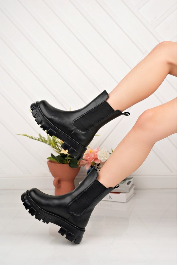 Women's Side Elastic Boots