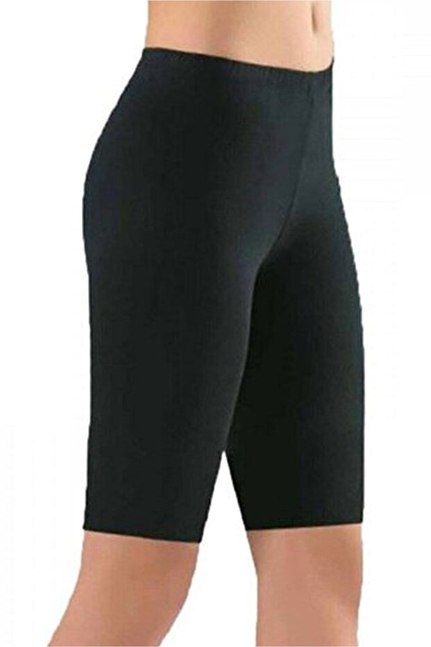 Tutku Women's Short Black Tights Tkd0156