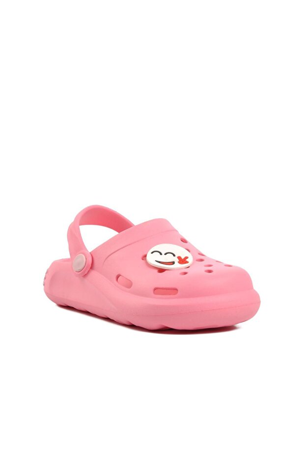 Brn 1648-F Pink Patterned Children's Clogs