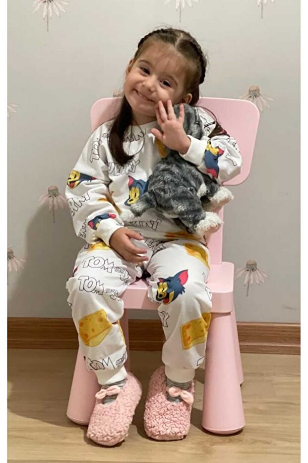 Heroes Printed Children's Bottom Top Sweatshirt Tracksuit Double Set