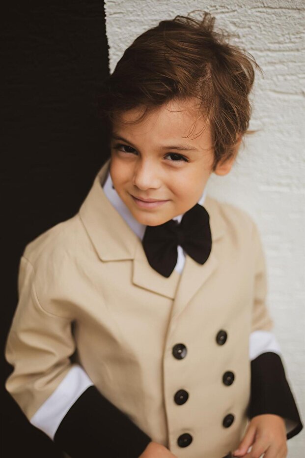 Double Color Buttoned Jacket - 3