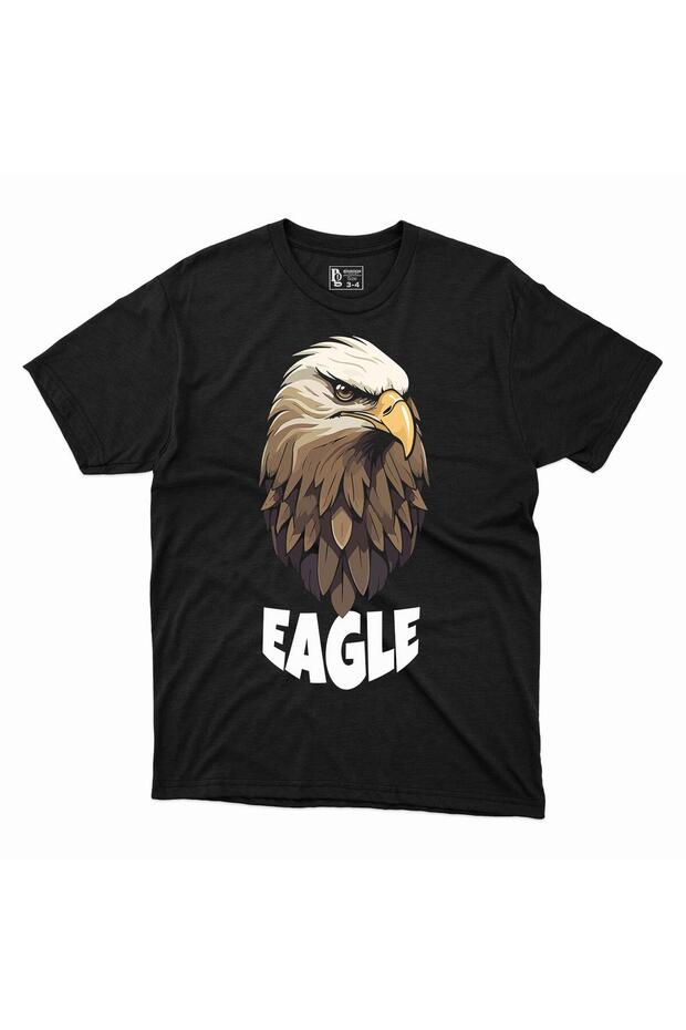 Tricou pentru copii Sharp Look Eagle Black Eagle - 1