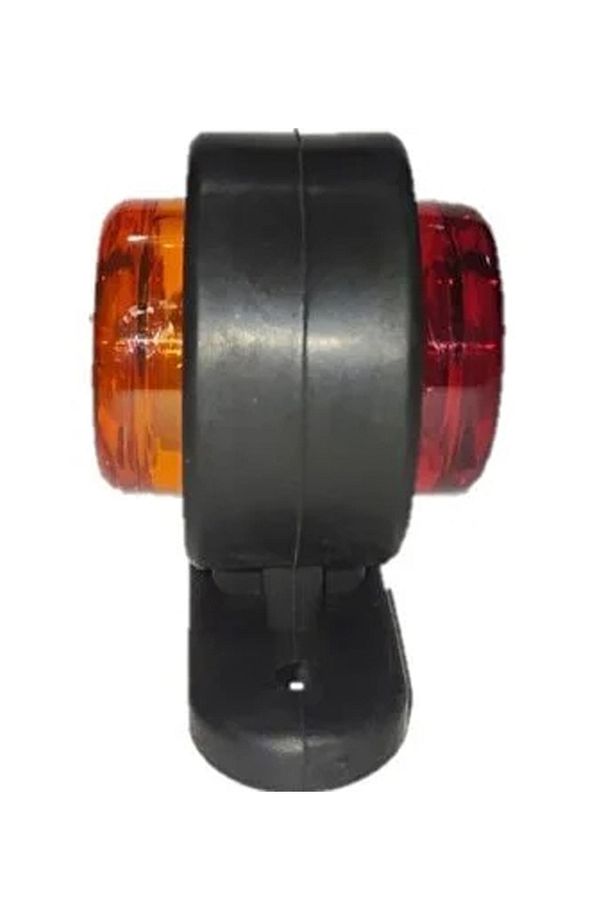 10 adet 6+6 LED'li mini takoz LED (sarı - kırmızı) (kamyon TIR aksesuar dorse lambası) - 12/24 volt - 4