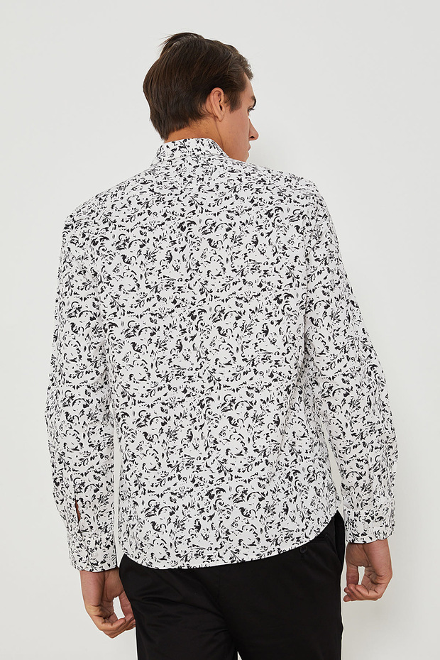 Slim Fit Basic Сорочка - 6