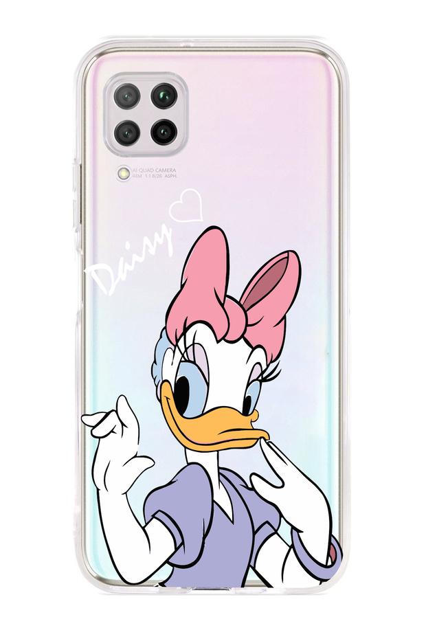حافظة هاتف شفافة بنمط البطة متوافقة مع هاتف Huawei P40 Lite