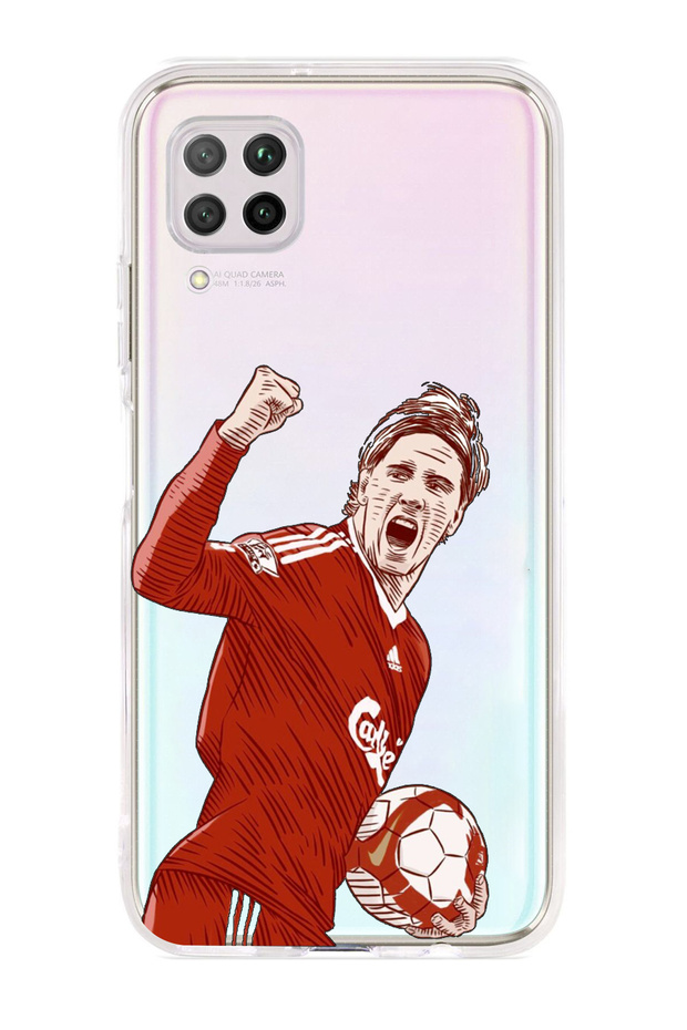 حافظة هاتف شفافة بنمط فرناندو توريس متوافقة مع هاتف Huawei P40 Lite