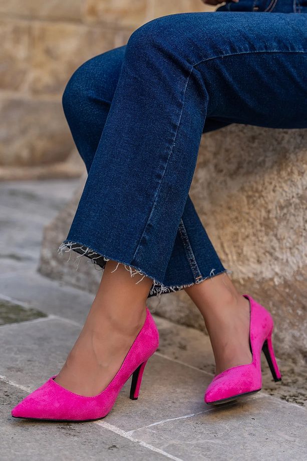 Marlowe Fuşya Stiletto Topuklu Ayakkabı - 1