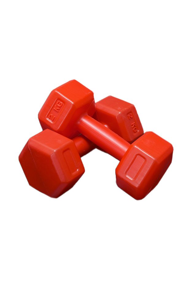 KIRMIZI 2 KG x 2 Adet Toplam 4 KG Dambıl Seti 4 KG Dumbell Set - 1