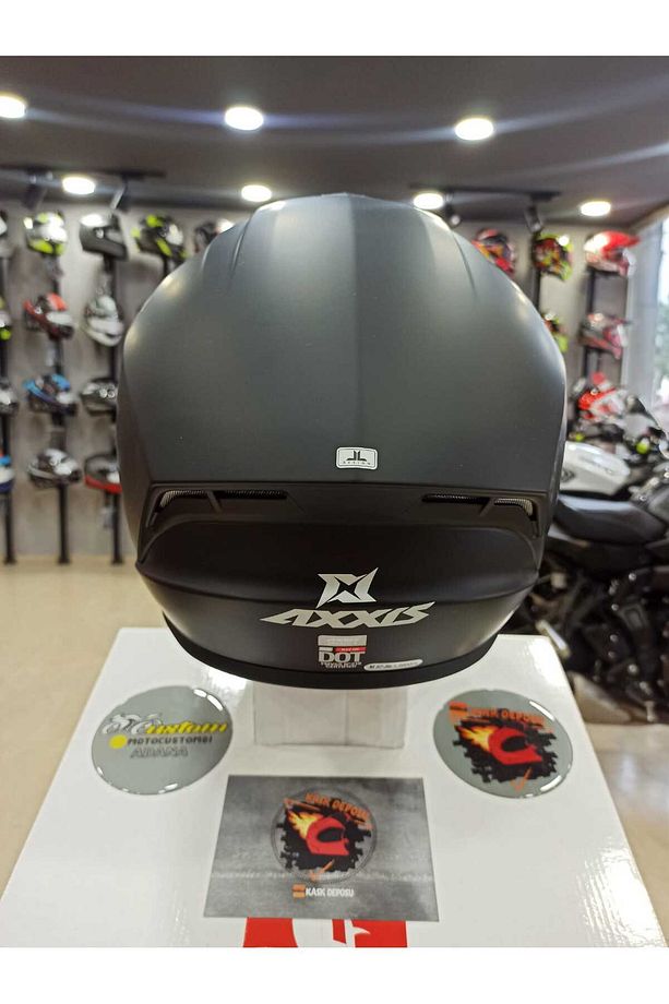 DRAKEN S SOLİD V.2 A11 MAT SİYAH FULL FACE KASK - 2