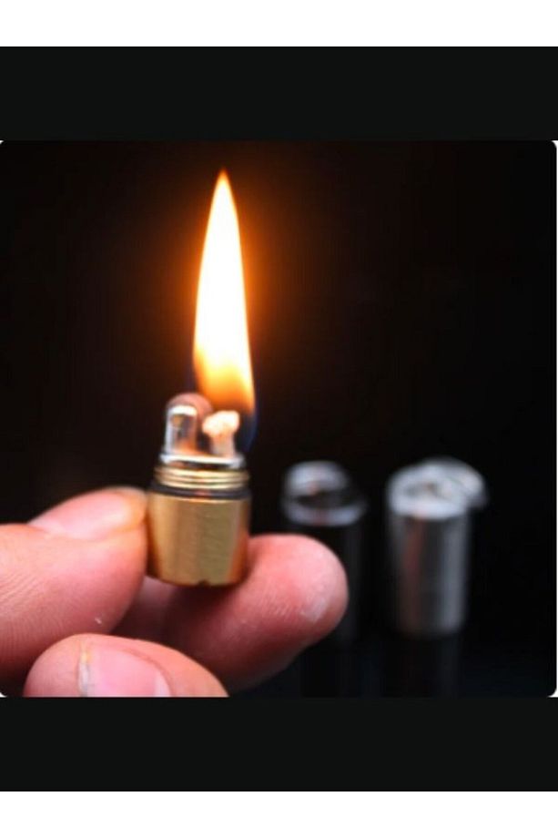Ultra Mini Benzinli Çakmak Gold Renk Çakmak - 1