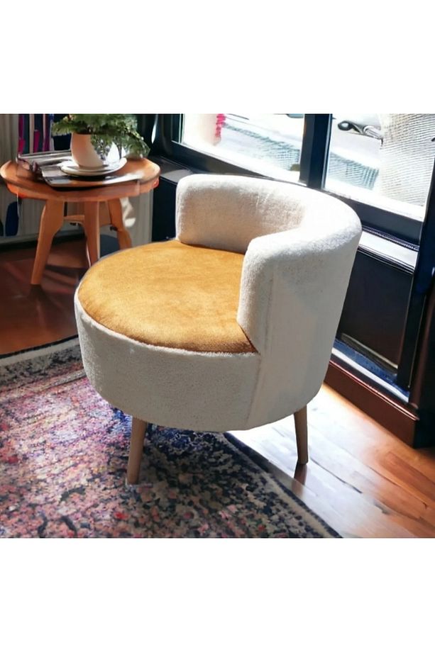 Çay Seti Tekli Koltuk, Berjer (SALON, BALKON, OFİS) Krem BERJER - 2