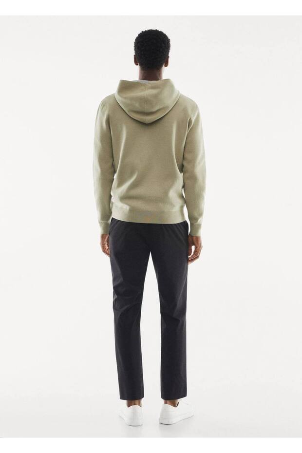 Kapüşonlu Hava Geçirgen Sweatshirt - 4