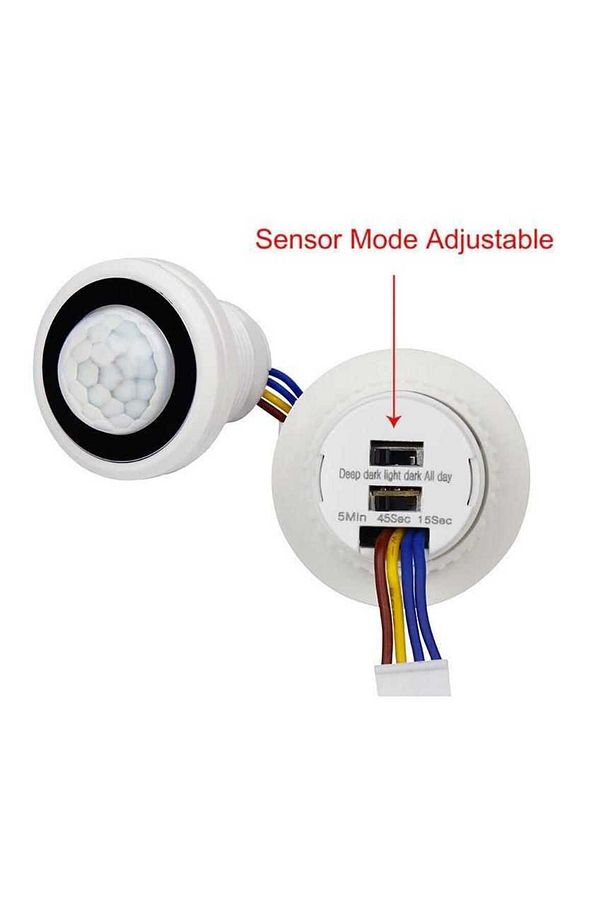 220V Hareket Pır Sensörü - Otomatik Lamba Sensörü - 2