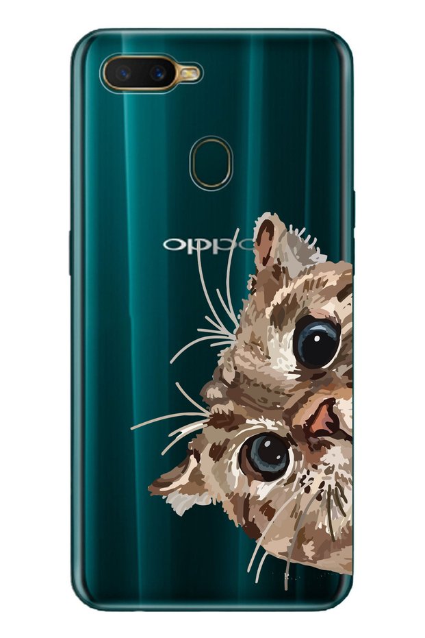 حافظة هاتف شفافة متوافقة مع هاتف Sweet Cat لهاتف OPPO A5S/AX7/A12