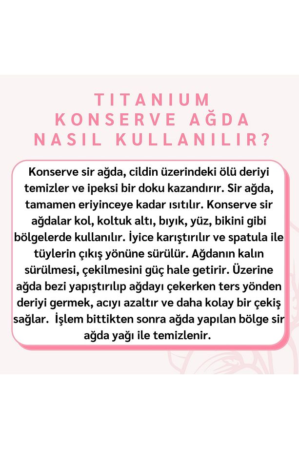 Titanium Konserve Ağda 800 ml. - 2