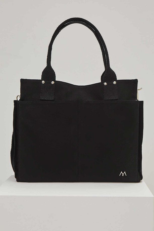 STD Kanvas Everyday Bag Siyah Klasik - 7